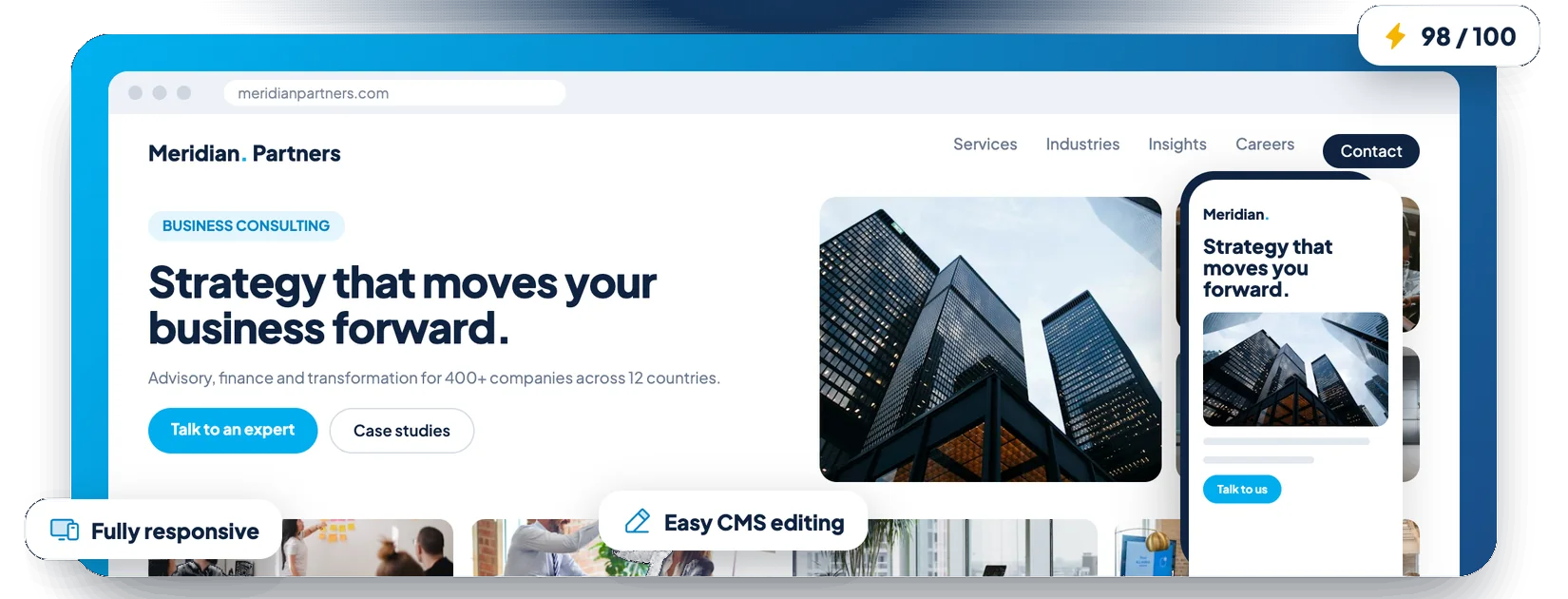 Websites: Penta Services websites design example
