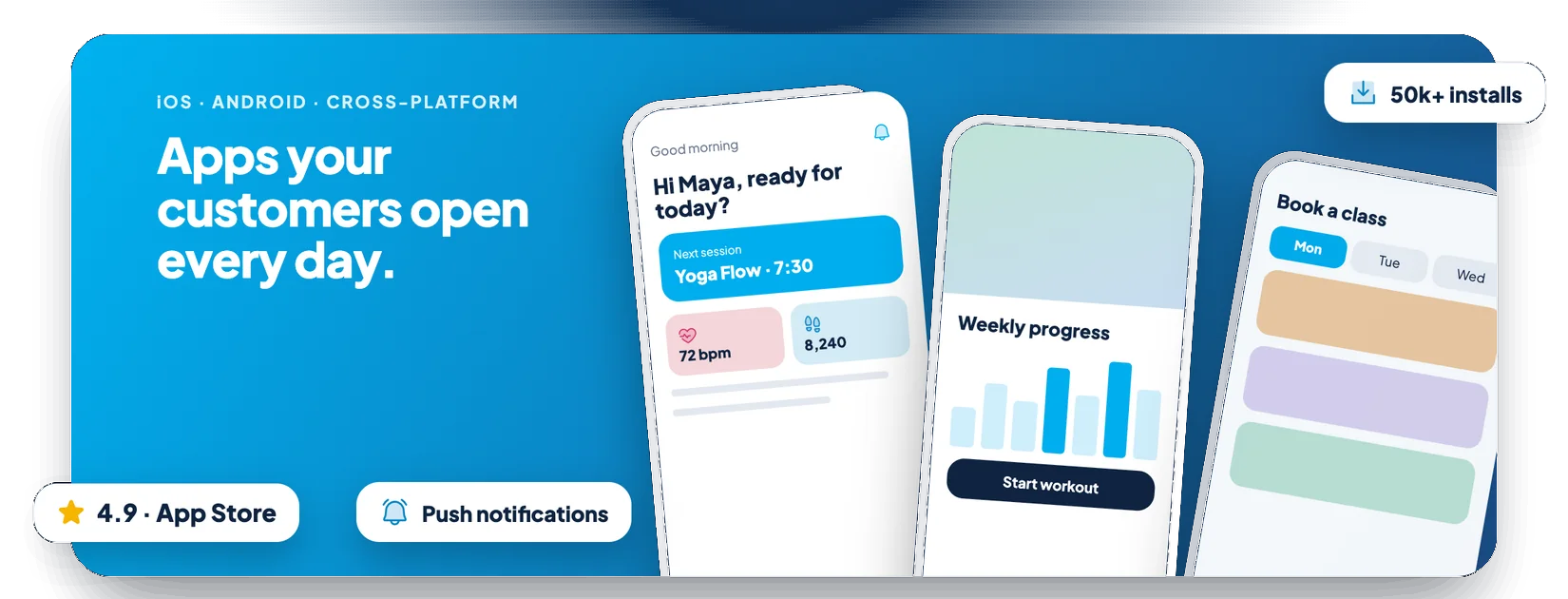 Mobile apps: Penta Services mobile apps design example